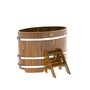 BentWood овальная из лиственницы (0,69х1,31 м.), h=1 м. Мореная Рустик для купания фото - 1 BentWood овальная из лиственницы (0,69х1,31 м.), h=1 м. Мореная Рустик купель фото фото - 1