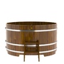 Купель BentWood круглая из лиственницы (D=1,80 м.), h=1 м. Мореная Рустик в наличии на сайте фото - 4 BentWood круглая из лиственницы (D=1,80 м.), h=1 м. Мореная Рустик купель фото фото - 4